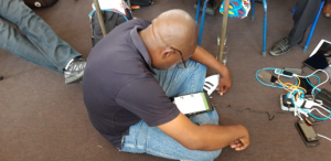 Pastor using the LEARN app